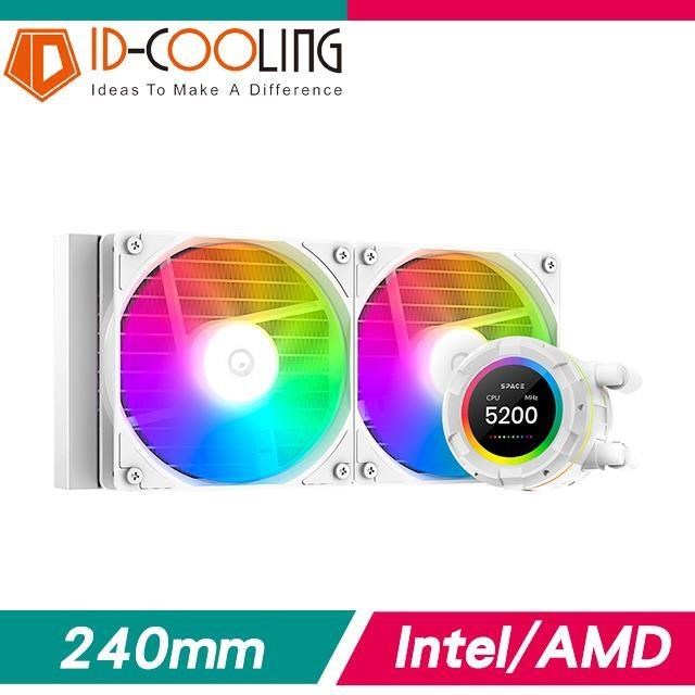 ID-COOLING SL240 XE WHITE 一體式水冷 CPU散熱器(5年非人損漏液保)