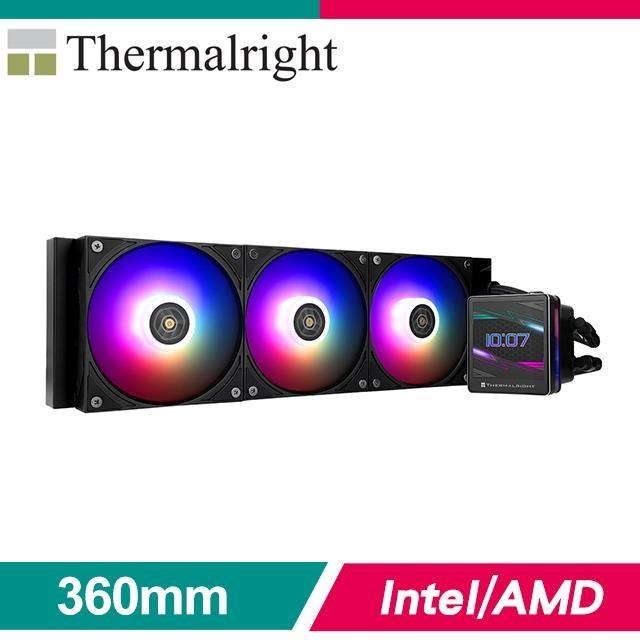 Thermalright 利民 Grand Vision 360 ARGB Black LCD 一體式水冷《黑》