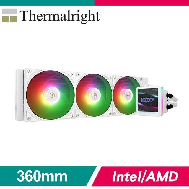 Thermalright 利民 Grand Vision 360 ARGB White LCD一體式水冷《白》
