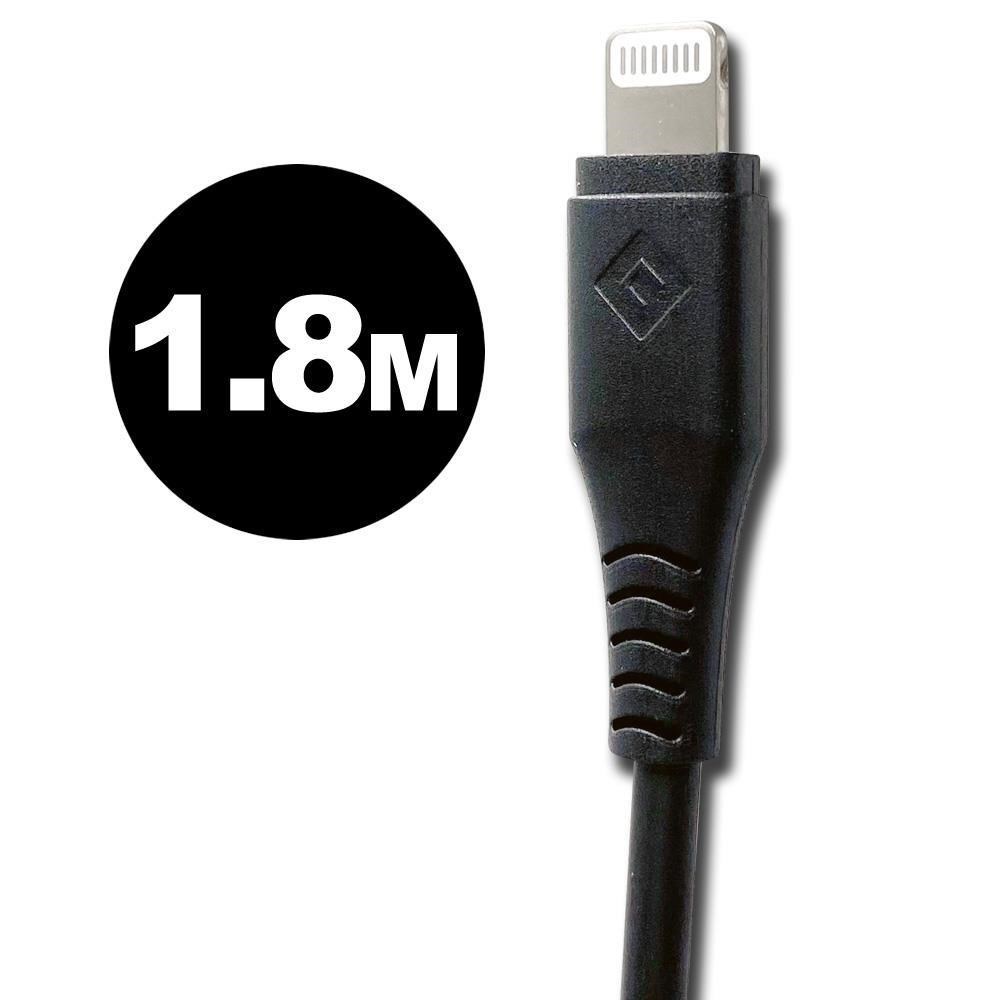 NOVOO 【南紡購物中心】 Type C to Lightning快速傳輸/充電線-1.8M (黑)