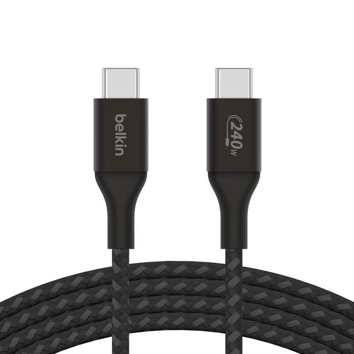 BELKIN USB-C 至 USB-C 240W 編織充電傳輸線 1M CAB015