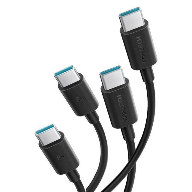 CUKTECH 酷態科 240W 雙Type-C PD3.1 0.5+1.5M 數據線 CTC605N+CTC615N/快充充電線(2入)