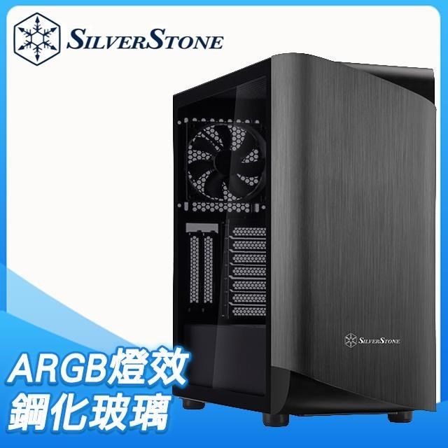SilverStone 銀欣 SETA A1 玻璃透側機殼《鈦/黑》