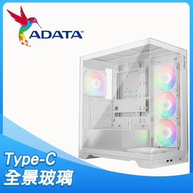 ADATA 威剛 XPG INVADER X 全景玻璃 ATX機殼《白》