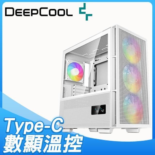 DEEPCOOL 九州風神 CH560 DIGITAL WH 玻璃透側 E-ATX機殼《白》