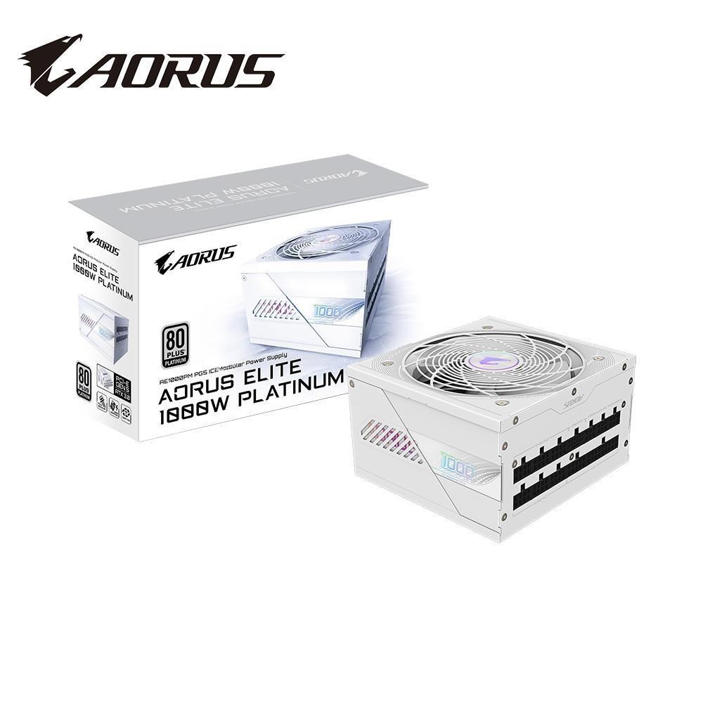 GIGABYTE 技嘉 GP-AE1000PM PG5 ICE 白金牌 電源供應器 (白色)（其他規格）