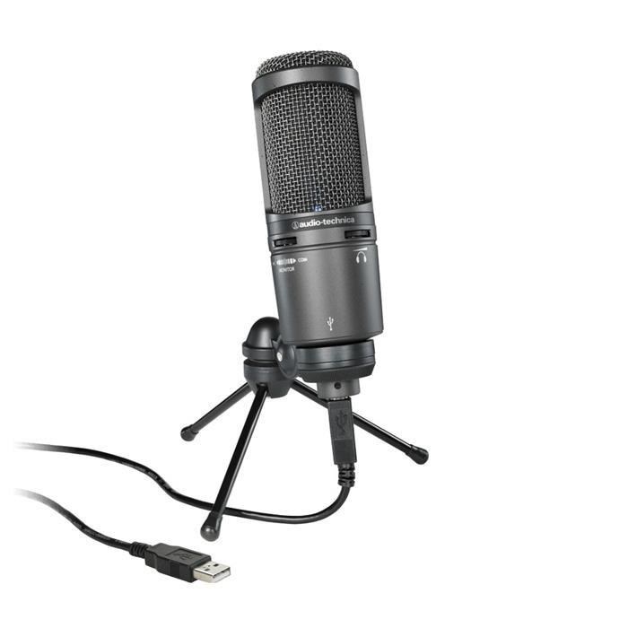 audio-technica 鐵三角 【南紡購物中心】 錄音室電容式USB麥克風 AT2020USB+