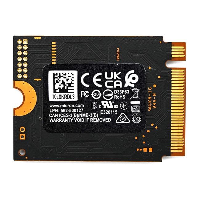 Micron 美光【南紡購物中心】 2400 2T 2TB 2230 M.2 PCIE NVMe