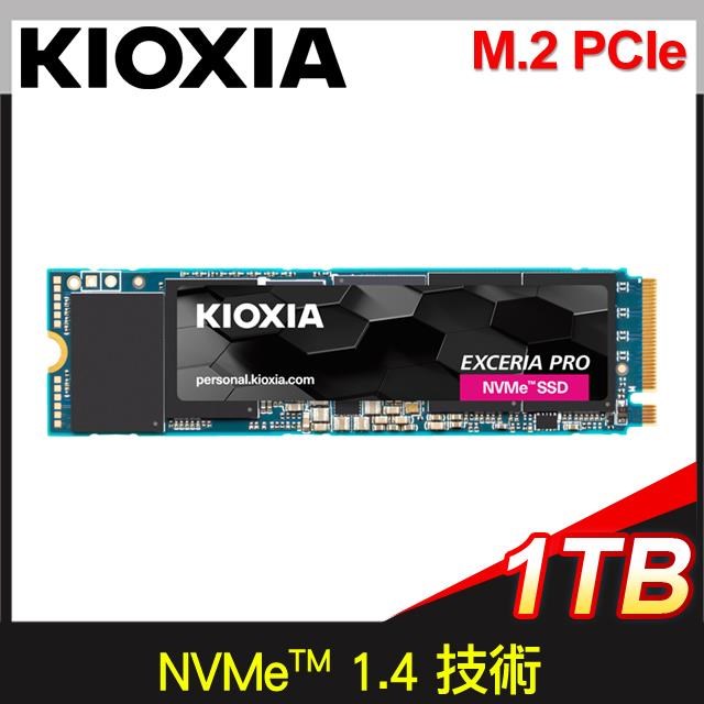 KIOXIA 鎧俠EXCERIA PLUS G3 1TB M.2 2280 PCIe NVMe Gen4x4 SSD