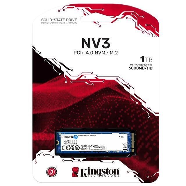 Kingston 金士頓 NV3 1TB M.2 2280 Nvme PCIE 4 SSD