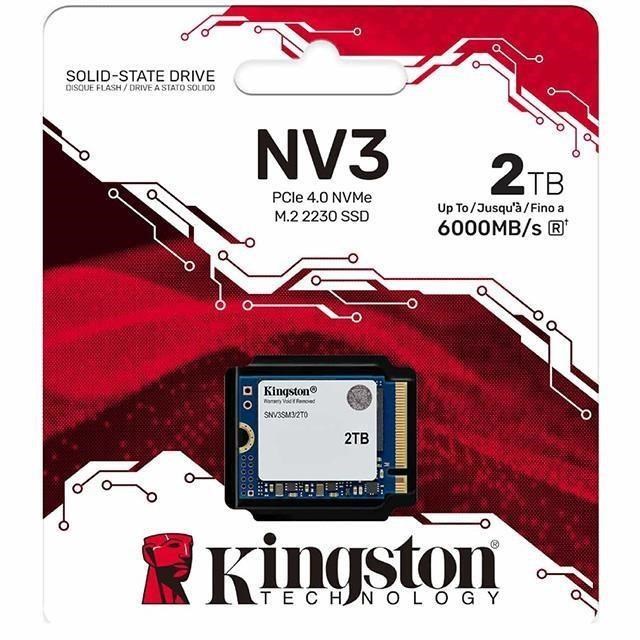 Kingston 金士頓 NV3 2TB 2T (2230) PCIe 4.0 NVMe SNV3SM3/2T0 SSD