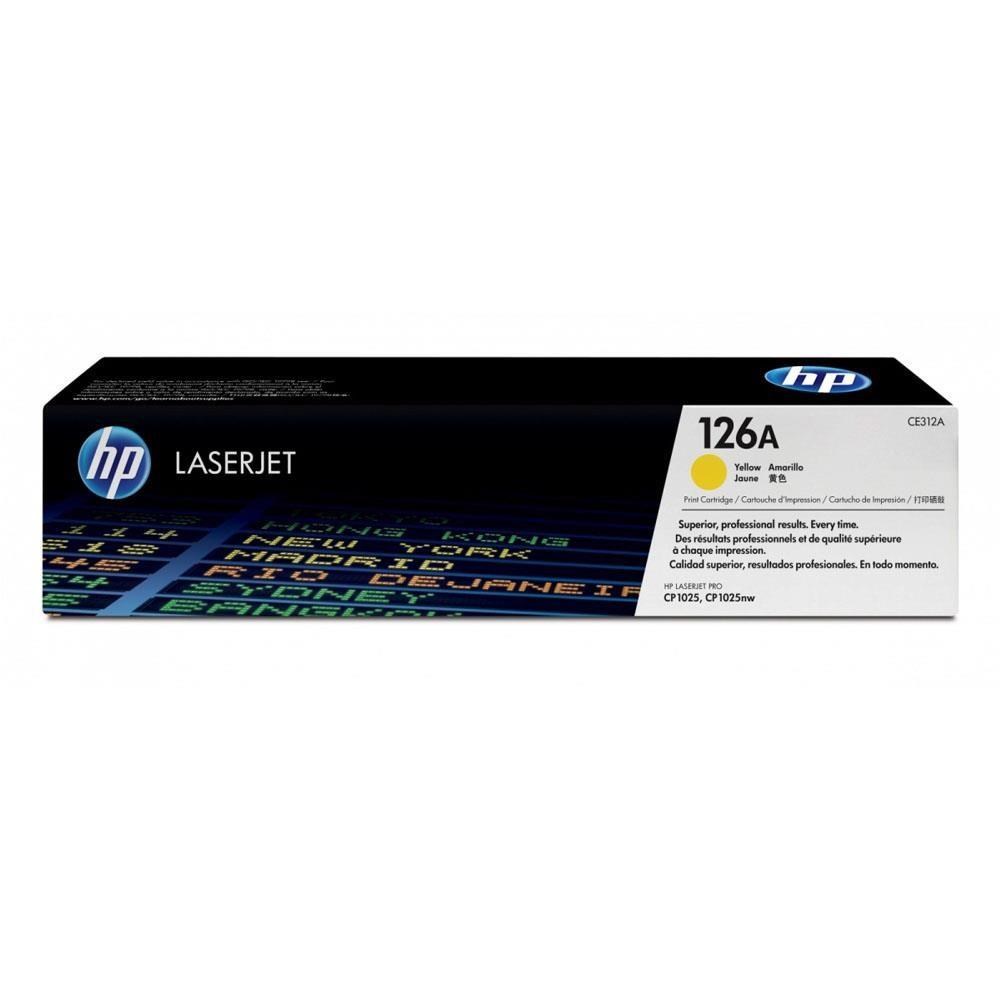 HP 惠普 【南紡購物中心】 CE312A/312A/126A 黃 原廠碳粉 適用 M175a/M175nw/M275nw/CP1025nw 機種