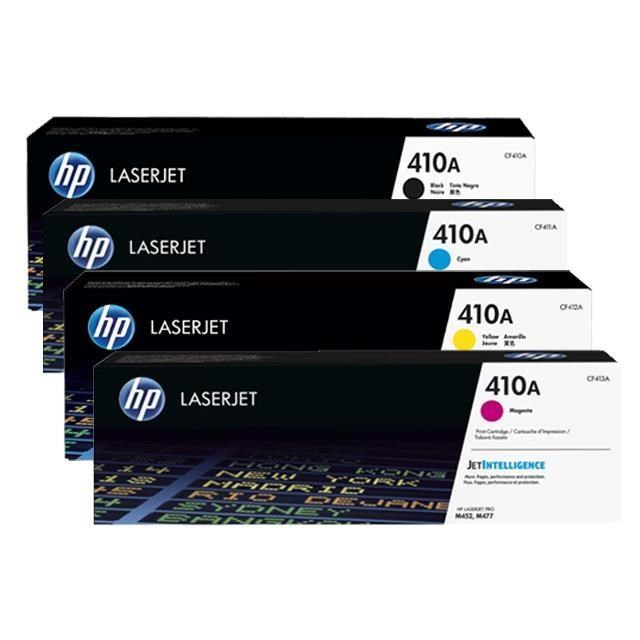 HP 惠普 【南紡購物中心】 四色一組 410A 原廠碳粉匣 CF410A CF411A CF412A CF413A 適用 M377/M452/M477