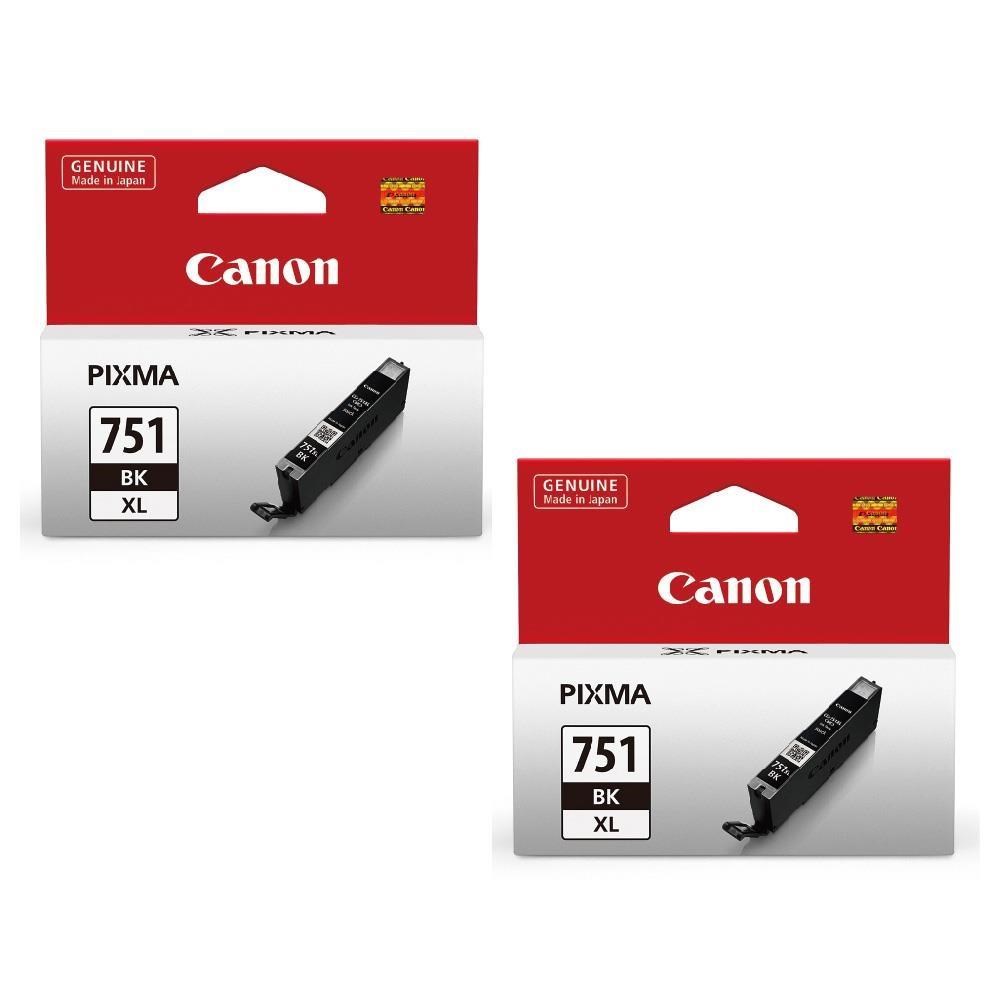 Canon 佳能 CLI-751XL BK 黑色2入 高容量 原廠墨水匣