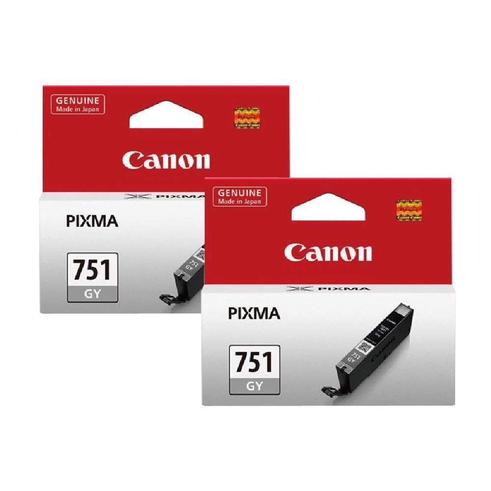 Canon 佳能 CLI-751GY 灰色2入 原廠墨水匣
