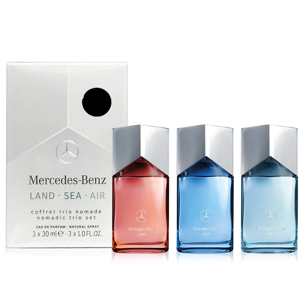 Mercedes Benz 賓士 Mercedes Benz 賓士 三芒星淡香精香氛典藏組 (30mlx3入)