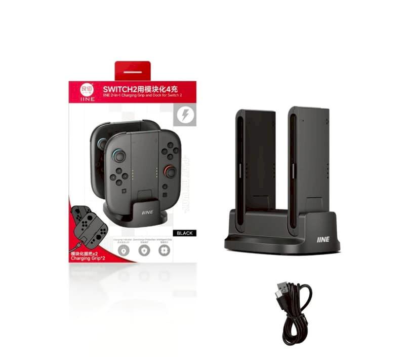 良值 Switch2 NS2 joy con 充電座 分體式充電-L1106