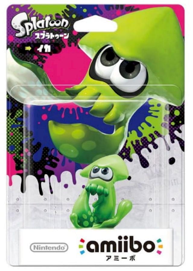 Nintendo 任天堂 NS AMIIBO NFC 人偶玩具:魷魚 霓虹綠 漆彈大作戰3 斯普拉遁3 漆彈3 公仔