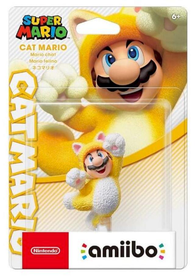 Nintendo 任天堂 NS AMIIBO NFC 人偶玩具:瑪利歐貓咪 超級瑪利歐 3D世界 狂怒世界 cat Mario