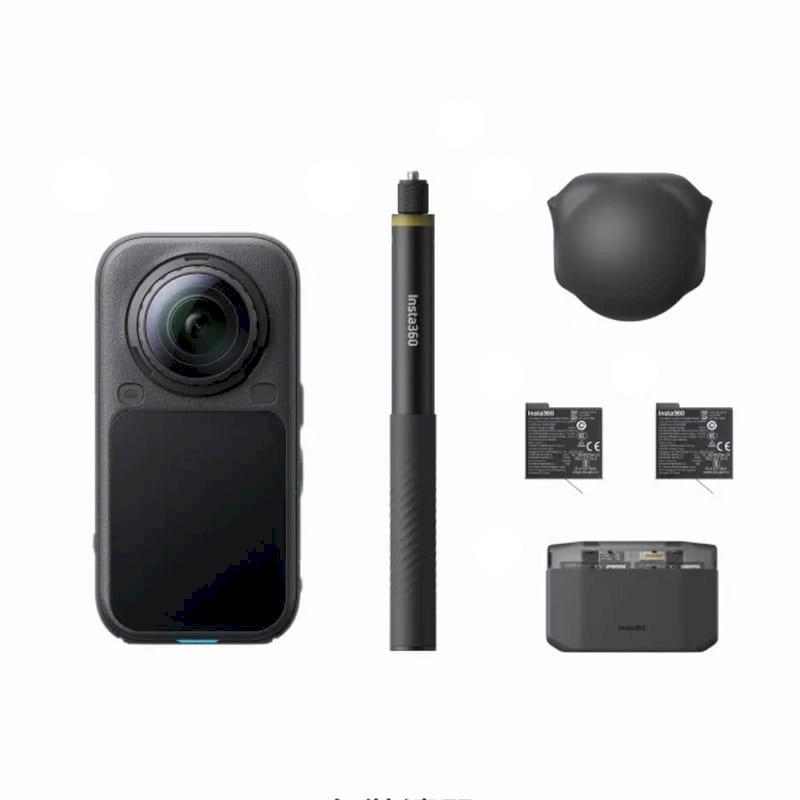 Insta360 X6 萬能套裝 黑色 (公司貨) 全景相機 360 運動相機