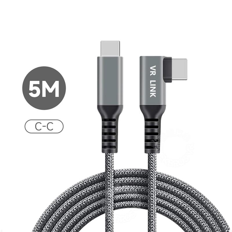 VR數據線 Quest Link 5米C-C 相容於 Quest 3/3S/2/Pro/Pico4 USB3.2