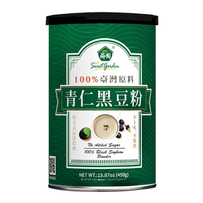 薌園 青仁黑豆粉(450公克) 嚴選台灣本產青仁黑豆*5瓶