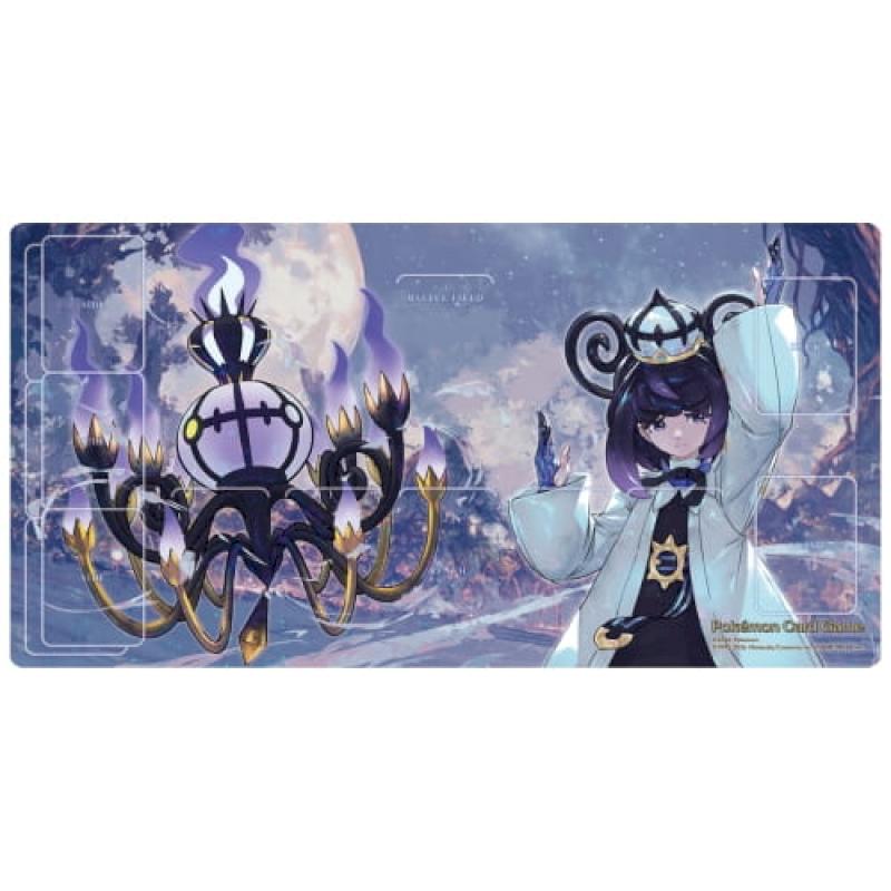PTCG 寶可夢 卡牌遊戲 日版 沐淨 超級水晶燈火靈 官方 對戰桌墊 橡膠 集換式卡牌