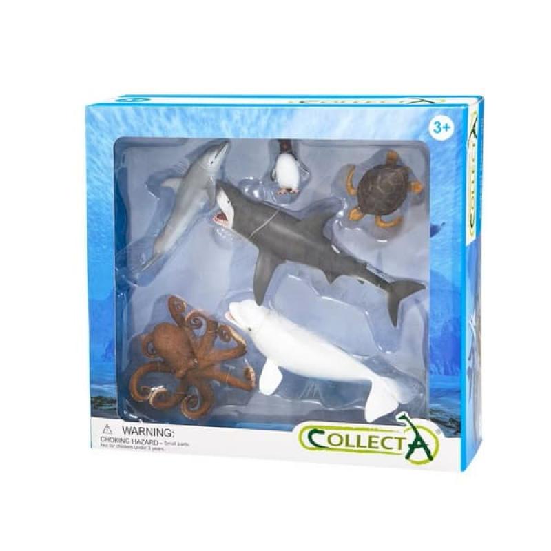 小牛津【永曄】collectA 海洋動物禮盒組(6入)~英國高擬真模型-R89868