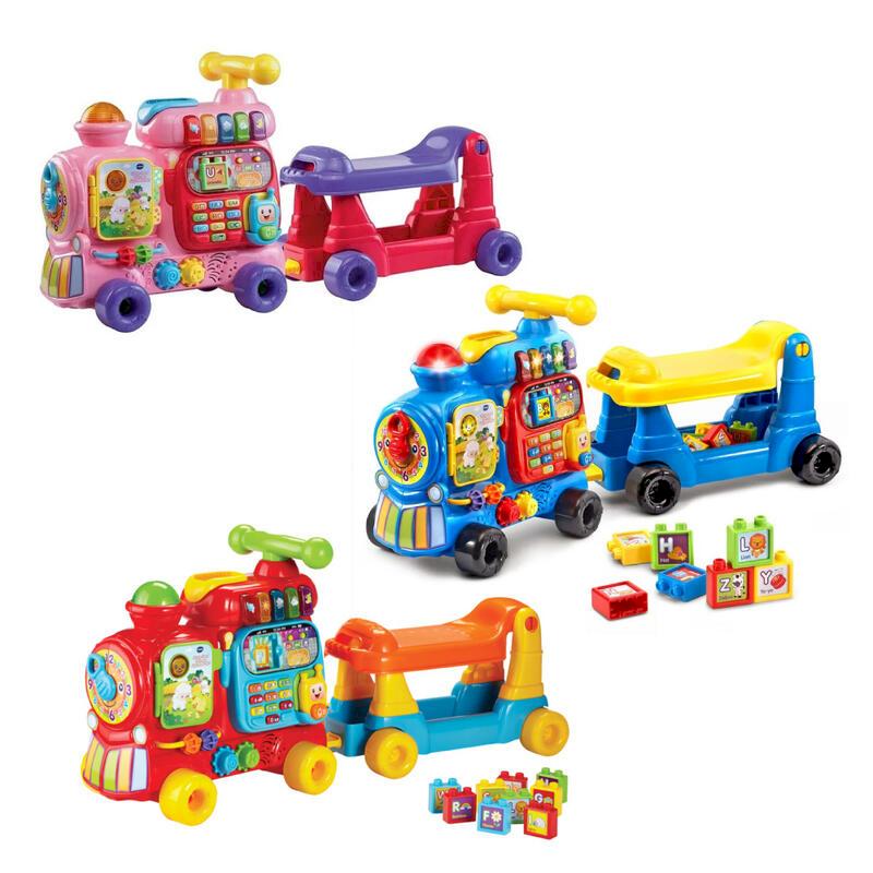 麗兒采家 【麗兒采家】Vtech 4合1智慧積木學習車(3色可選)