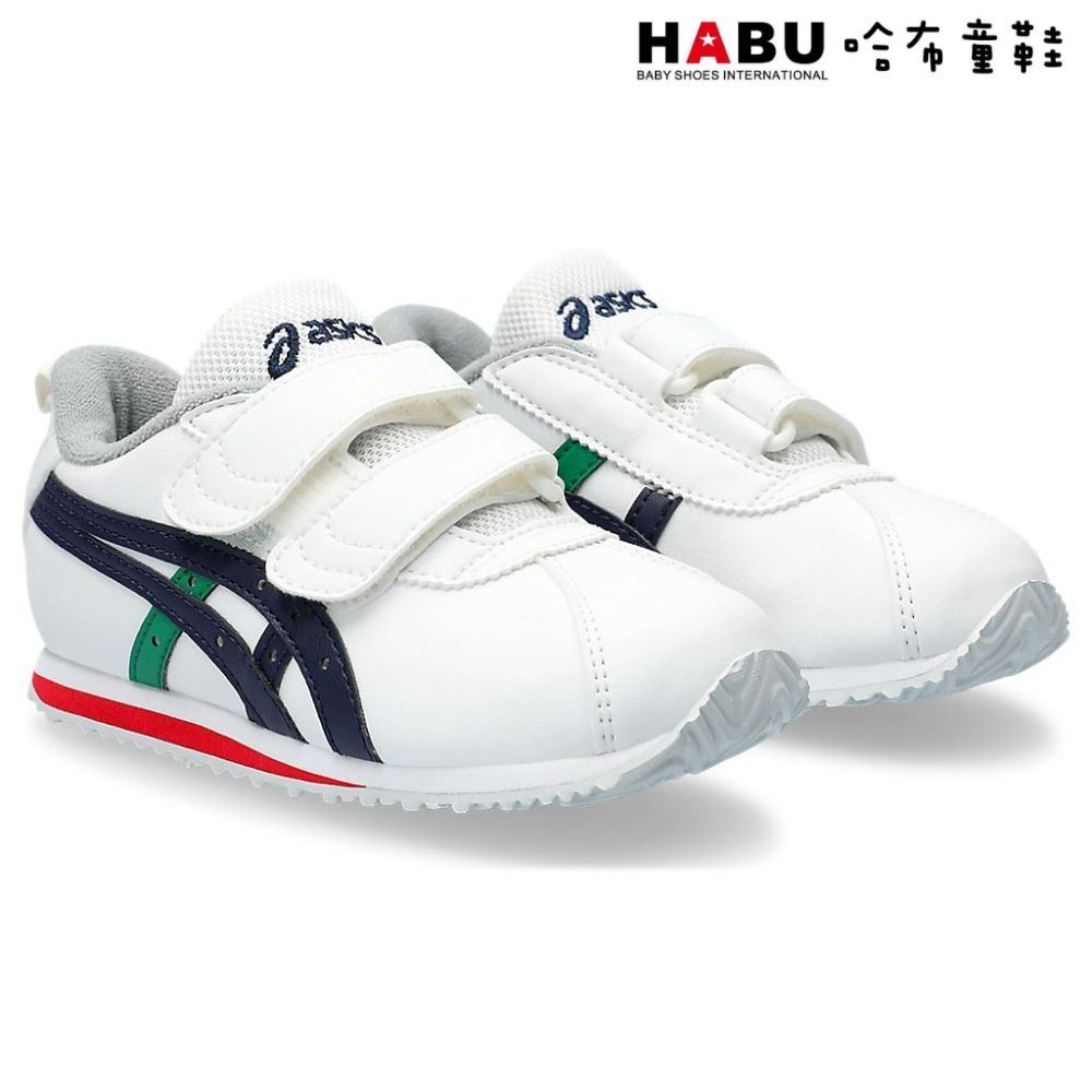 HABU 哈布童鞋 ASICS 亞瑟士 COTLA MINI SL 2 中童 休閒鞋 皮革 白 1144A383-107