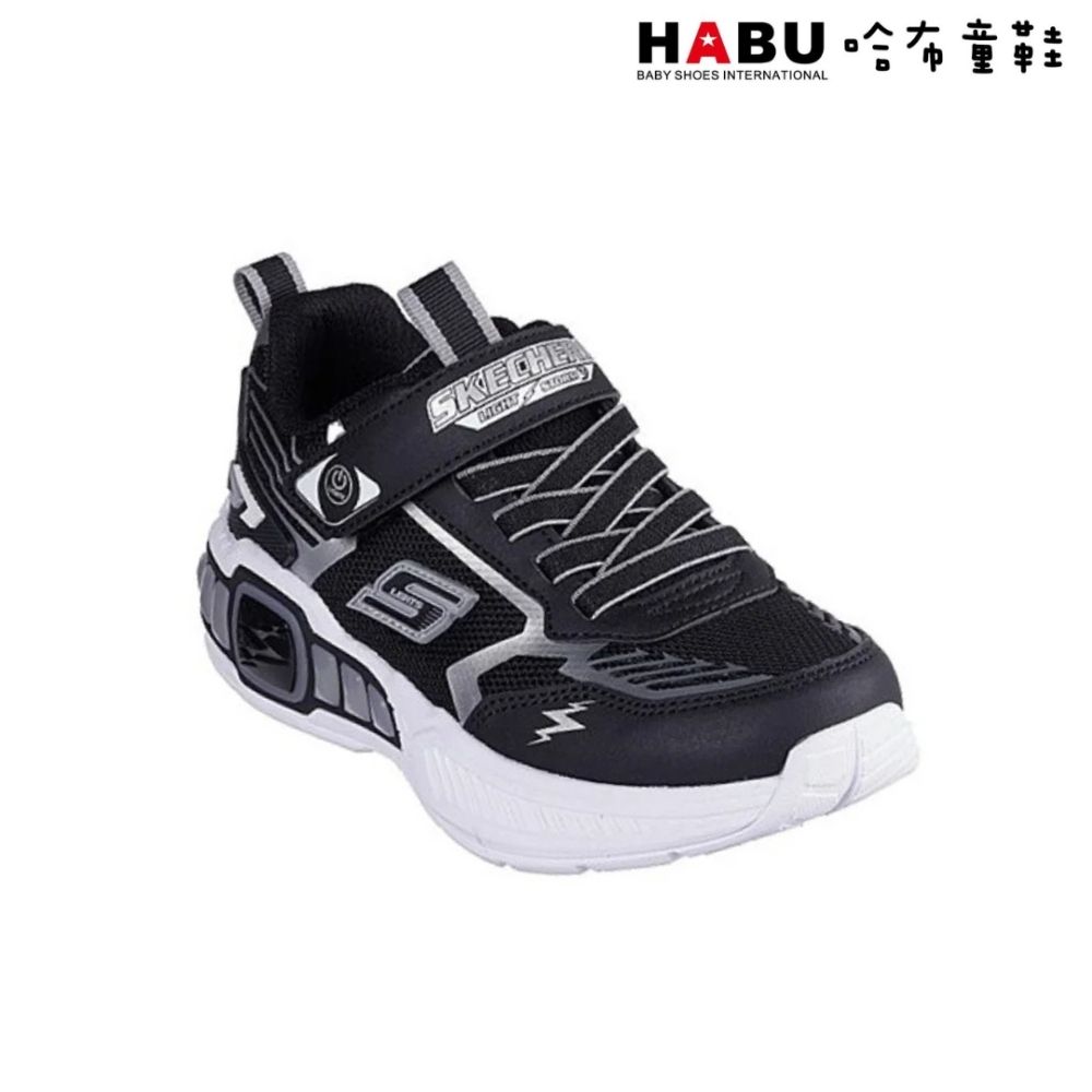 HABU 哈布童鞋 SKECHERS 男童系列 LIGHT STORM 3 閃電燈鞋 燈鞋 童鞋 運動鞋 400151LBKSL