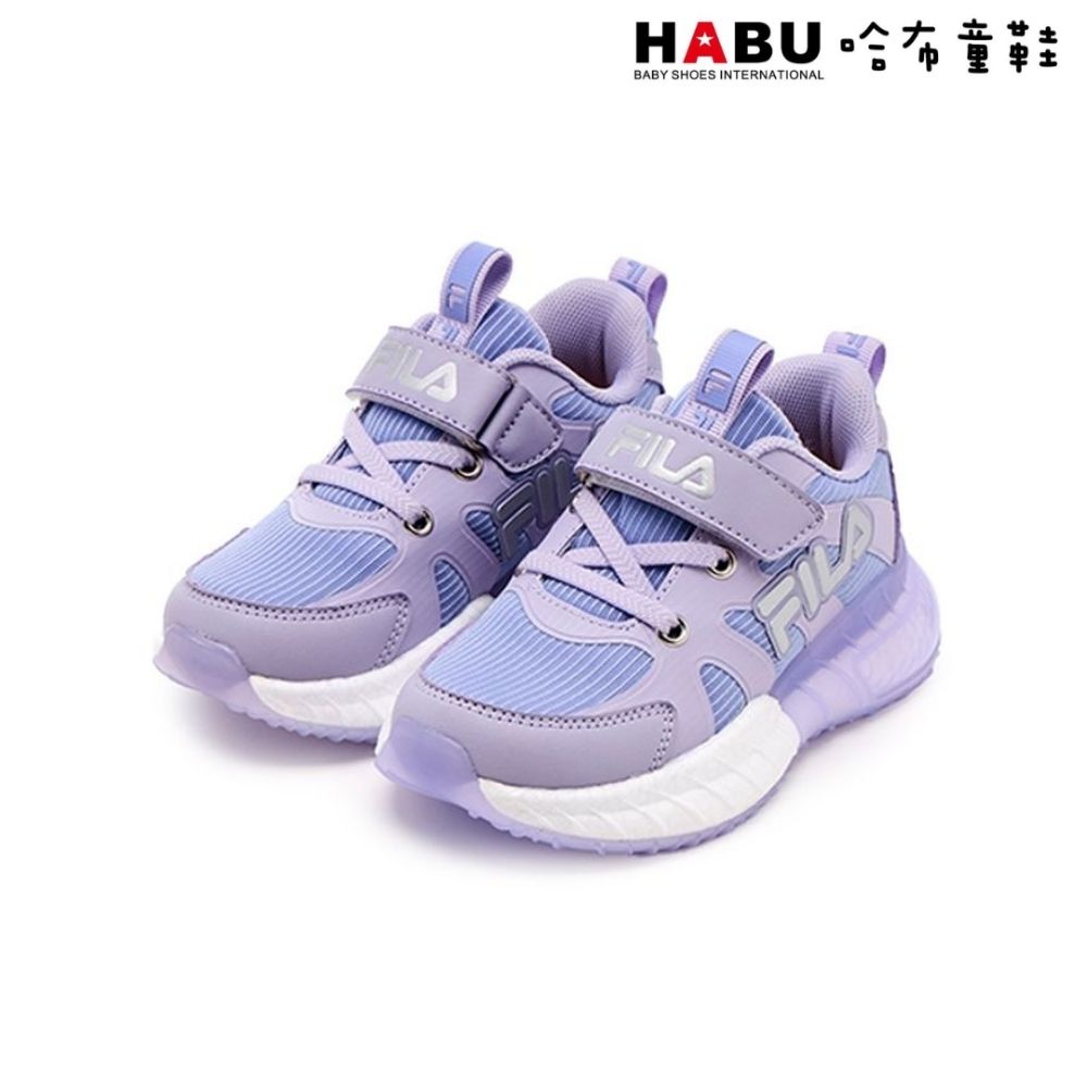 HABU 哈布童鞋 FILA KIDS 斐樂 慢跑鞋 運動鞋 果凍底 足供支撐 康特杯 中童 2-J427A-938