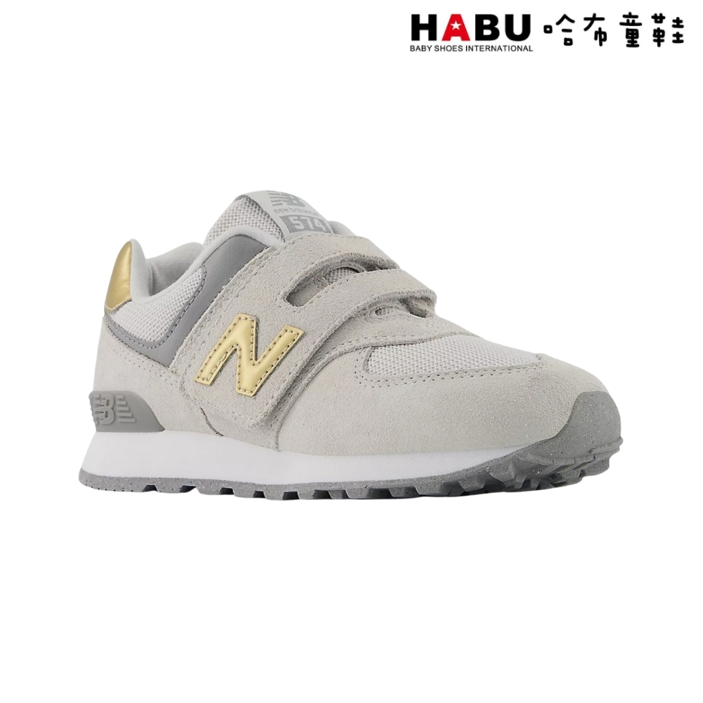 HABU 哈布童鞋 NEW BALANCE 紐巴倫 574 Hook & Loop 中童 慢跑鞋 運動鞋 寬楦 P57438Z