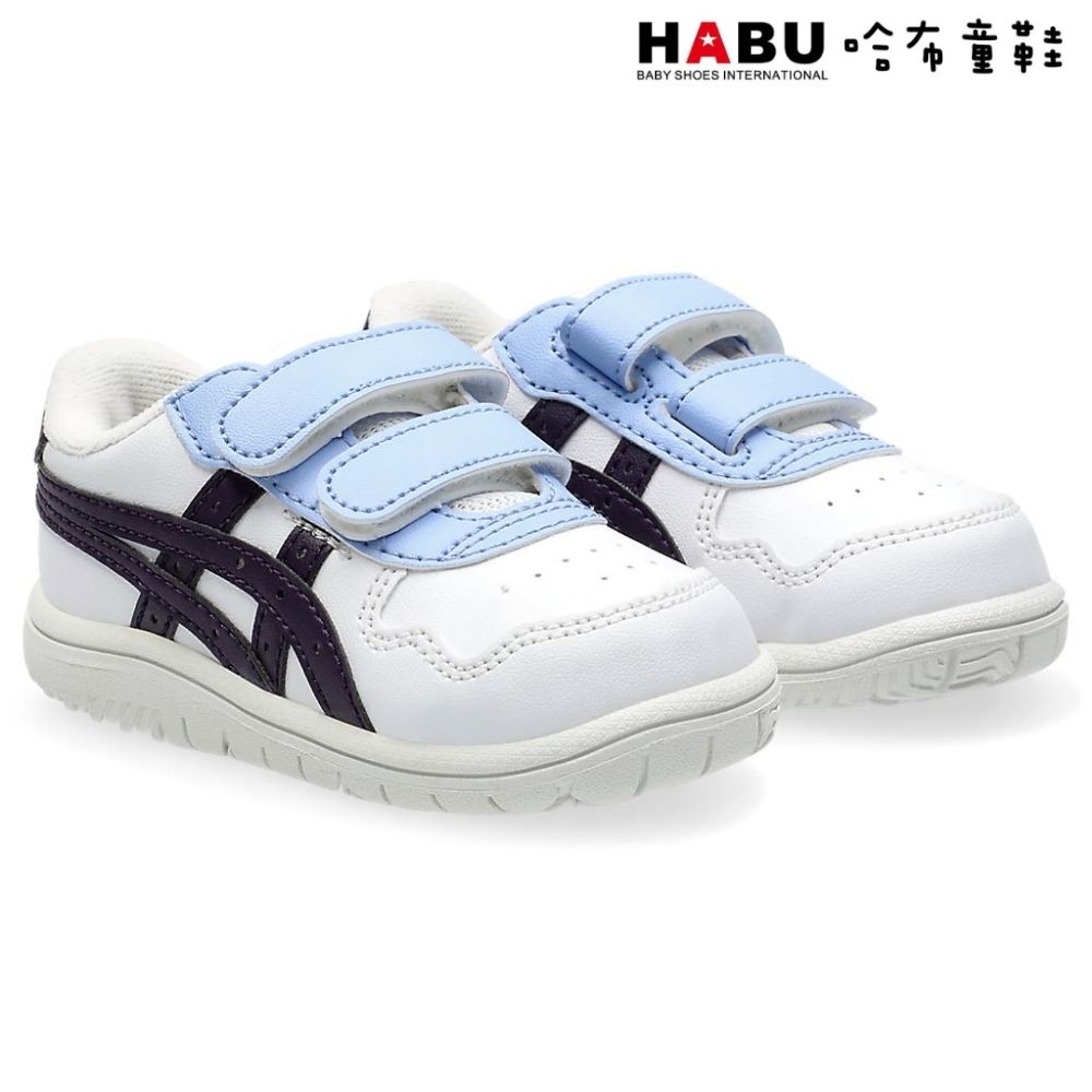 HABU 哈布童鞋 ASICS 亞瑟士 JAPAN S TS 小童 學步鞋 白 皮革 魔鬼氈 1204A092-132