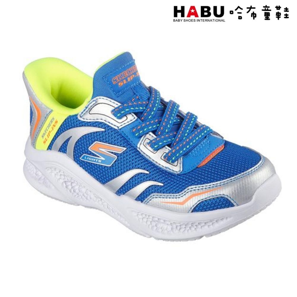 HABU 哈布童鞋 SKECHERS 男童系列 燈鞋 Meteor-Lights 中童 休閒鞋 運動鞋 403848LBLYL