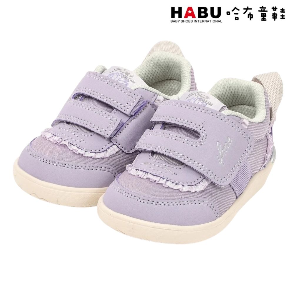 HABU 哈布童鞋 IFME 日本機能童鞋 CALIN 萌娃系列 小童 學步鞋 機能鞋 裙擺 紫 IF20-681303