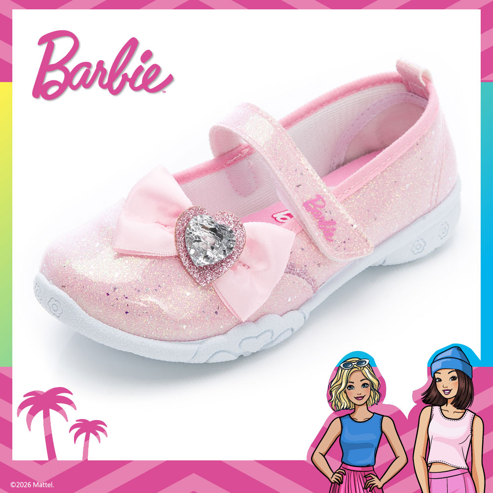 Barbie 芭比 童童鞋 公主休閒鞋 粉紅/ BAKP66303