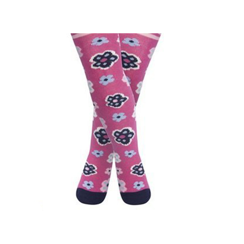 JoJo Maman BeBe 英國 花漾嬰幼兒小童內搭褲襪/保暖襪_桃紅小花 (JJL016)
