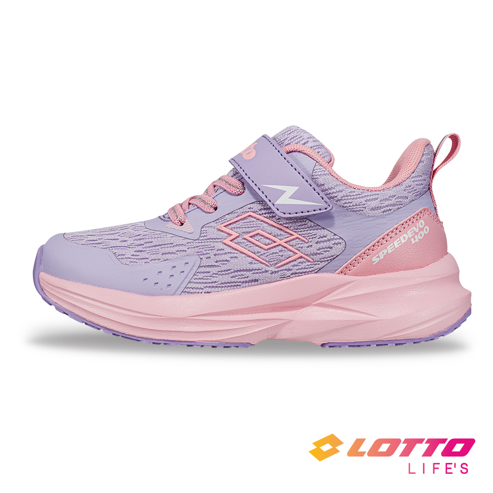 LOTTO 樂得 【LOTTO 義大利】童鞋 SPEED EVO 400 透氣輕量慢跑鞋(紫/粉)