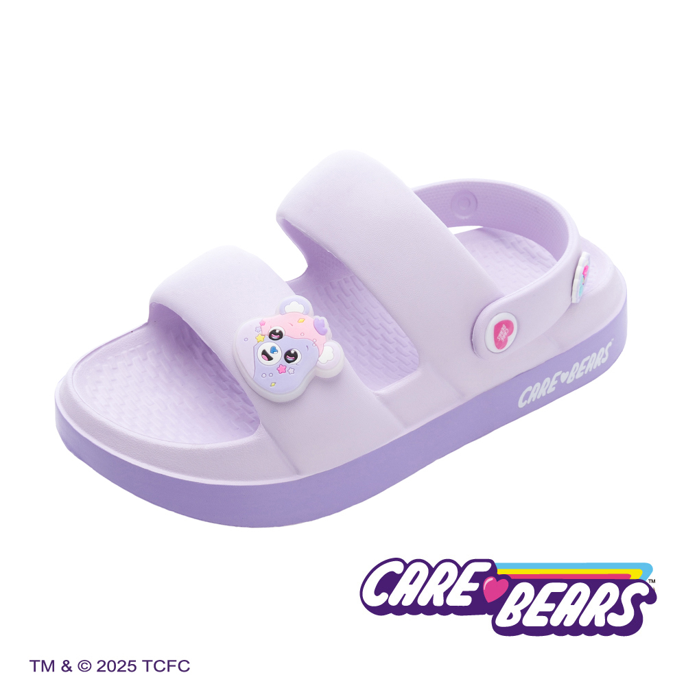 Care Bears 彩虹熊 童鞋 雙絆帶涼鞋 粉紫/CBKT59927
