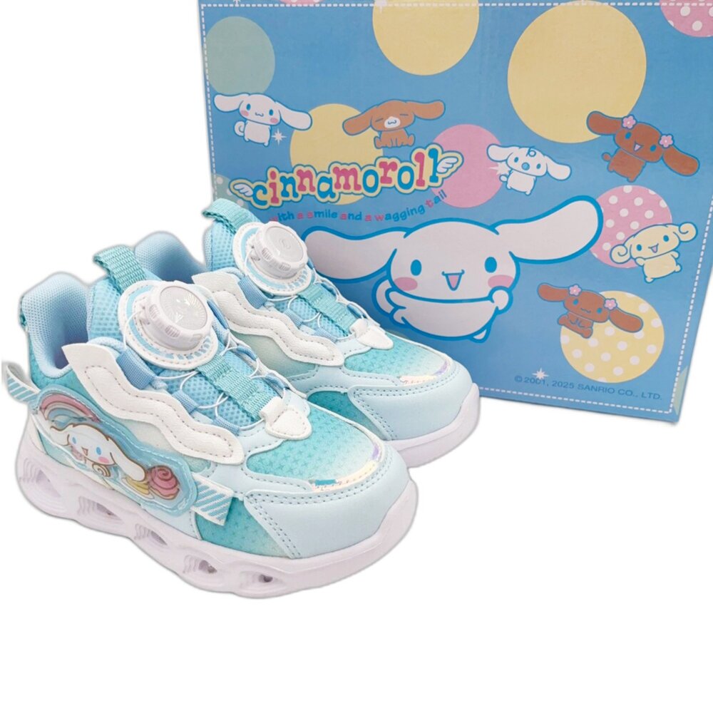 Sanrio 三麗鷗 超萌正版授權大耳狗旋轉扣電燈運動鞋