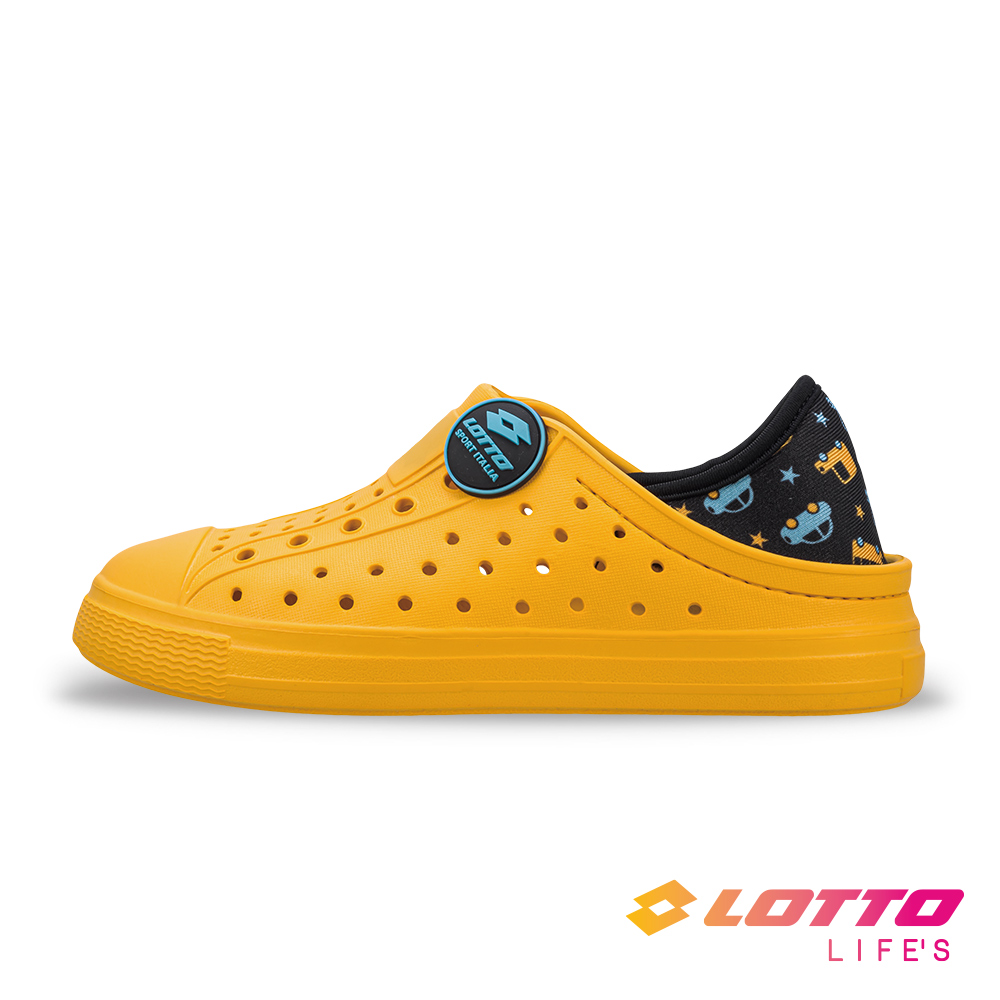 LOTTO 樂得 【 義大利】童鞋 Sicily 輕量洞洞鞋(黃)