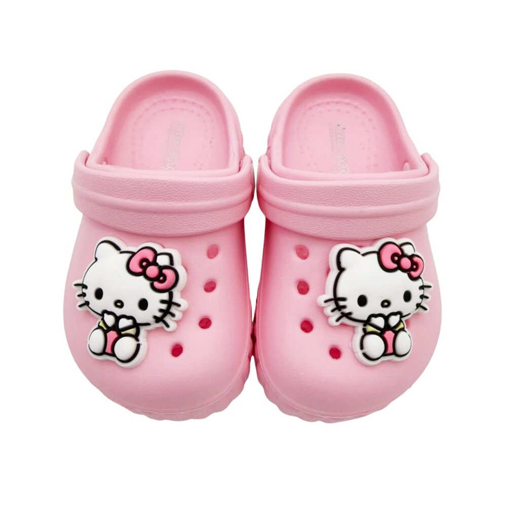 Sanrio 三麗鷗 台灣製HELLO KITTY 洞洞涼鞋 女童鞋