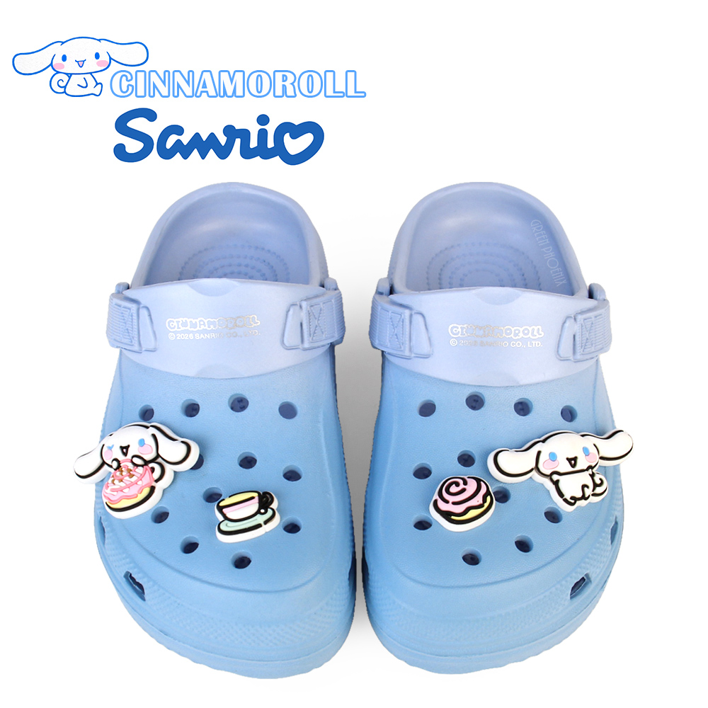 Hello Kitty CINNAMOROLL 大耳狗 童鞋 洞洞鞋 雨鞋 布希鞋 穆勒鞋 涼拖鞋 防水 輕量 厚底O-36922