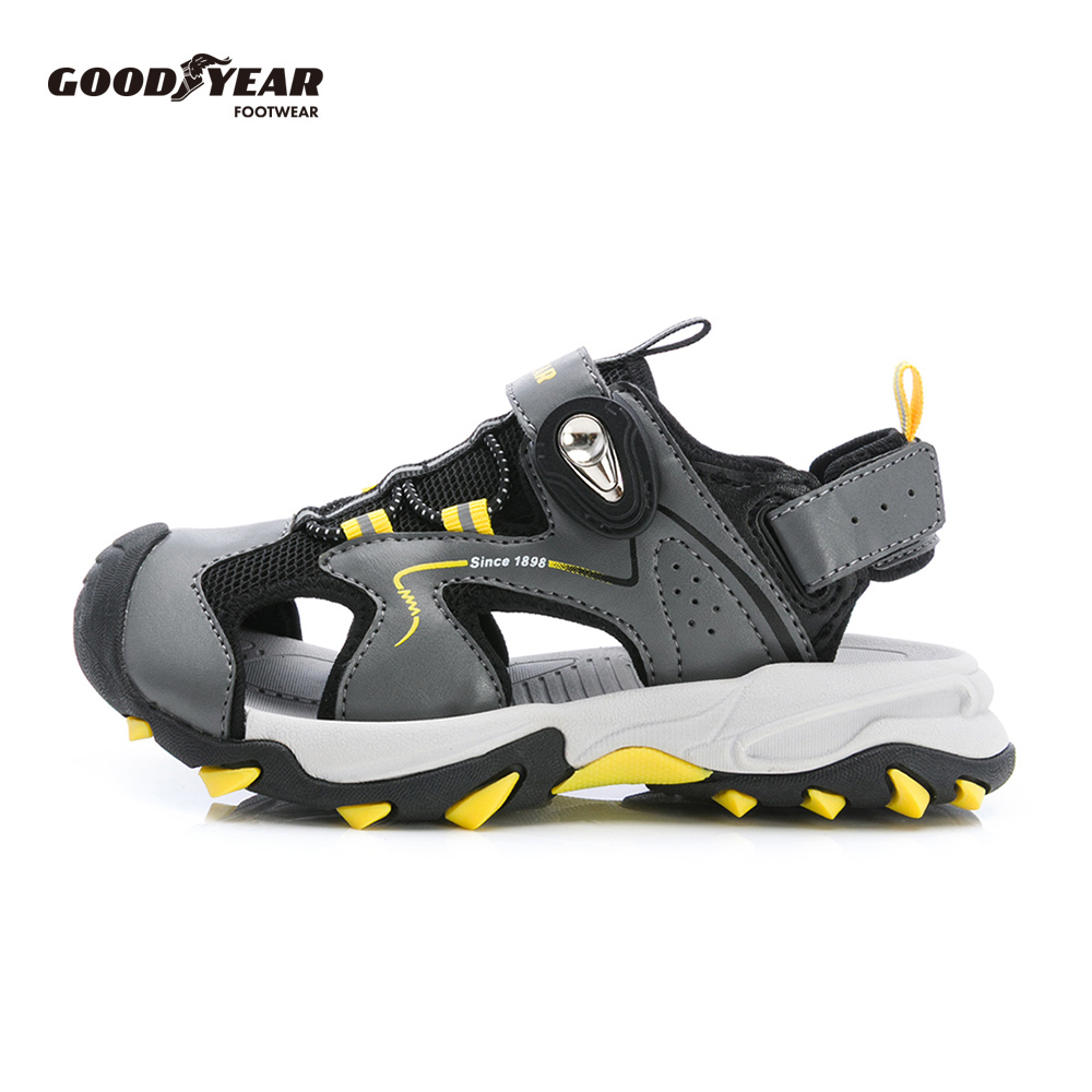 Goodyear 固特異 磁扣護趾運動涼鞋/童 護趾 軟Q 舒適 藍(幻速磁力GAKS68908)