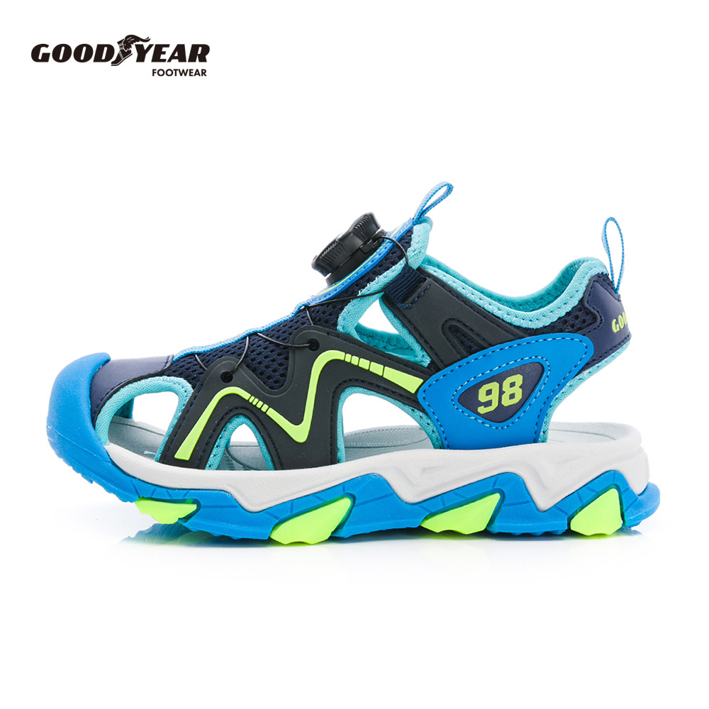 Goodyear 固特異 扣護趾運動涼鞋/童 護趾 軟Q 舒適 粉紫(旋轉探險GAKS68916)