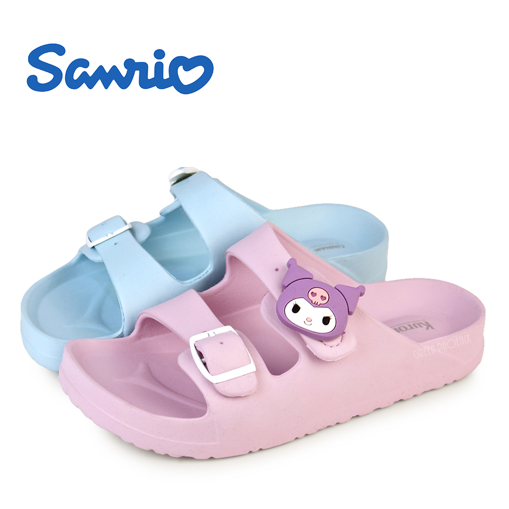 Hello Kitty SANRIO 三麗鷗 酷洛米 大耳狗 童鞋 兒童拖鞋 防水拖鞋 魔鬼氈 輕量O-35801