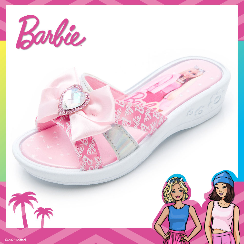 Barbie 芭比 童鞋 時尚PVC拖鞋 粉紅 / BAKS66003