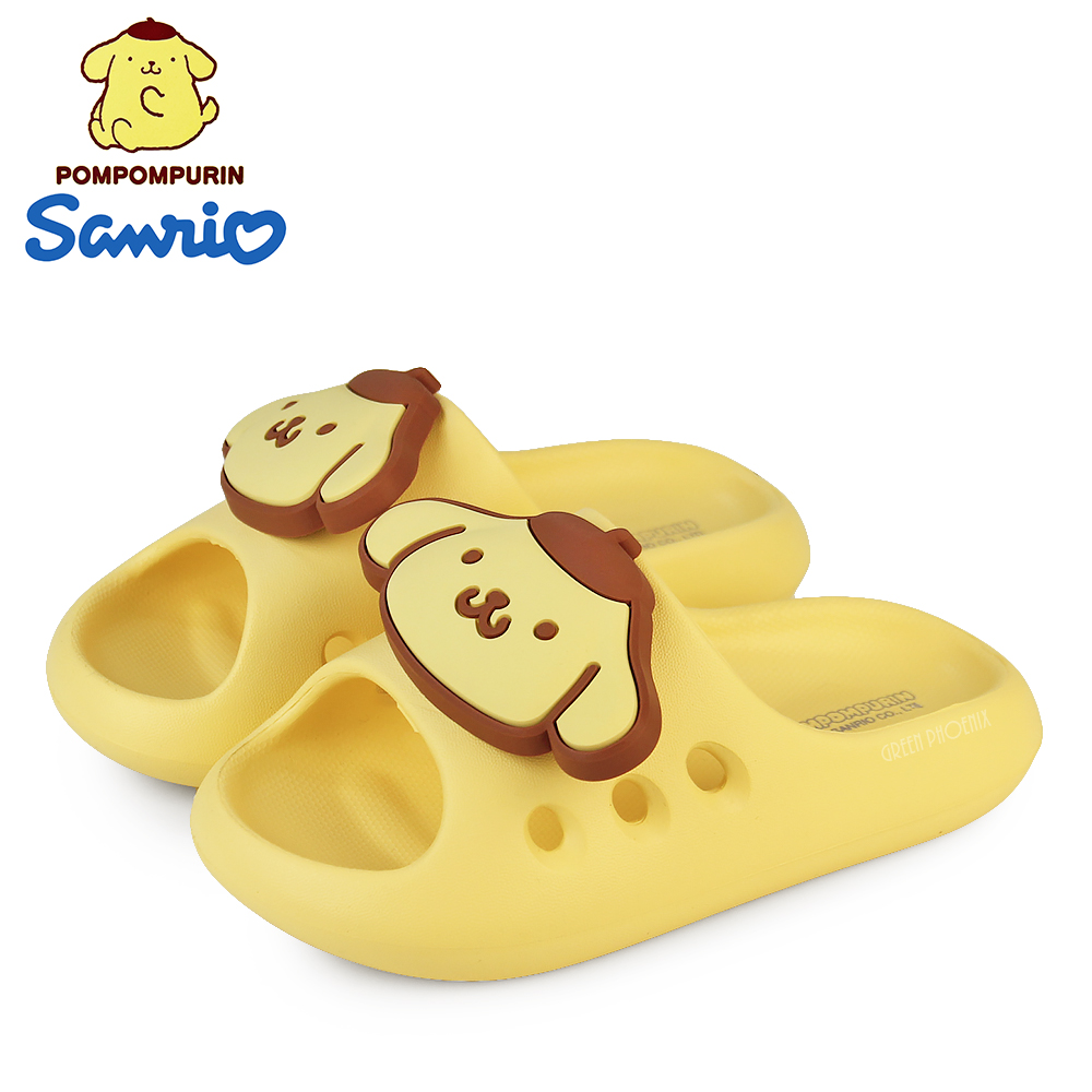 Hello Kitty POMPOM PURIN 布丁狗 童鞋 拖鞋 防水拖鞋 厚底拖鞋 緩震 輕量 彈力O-36960