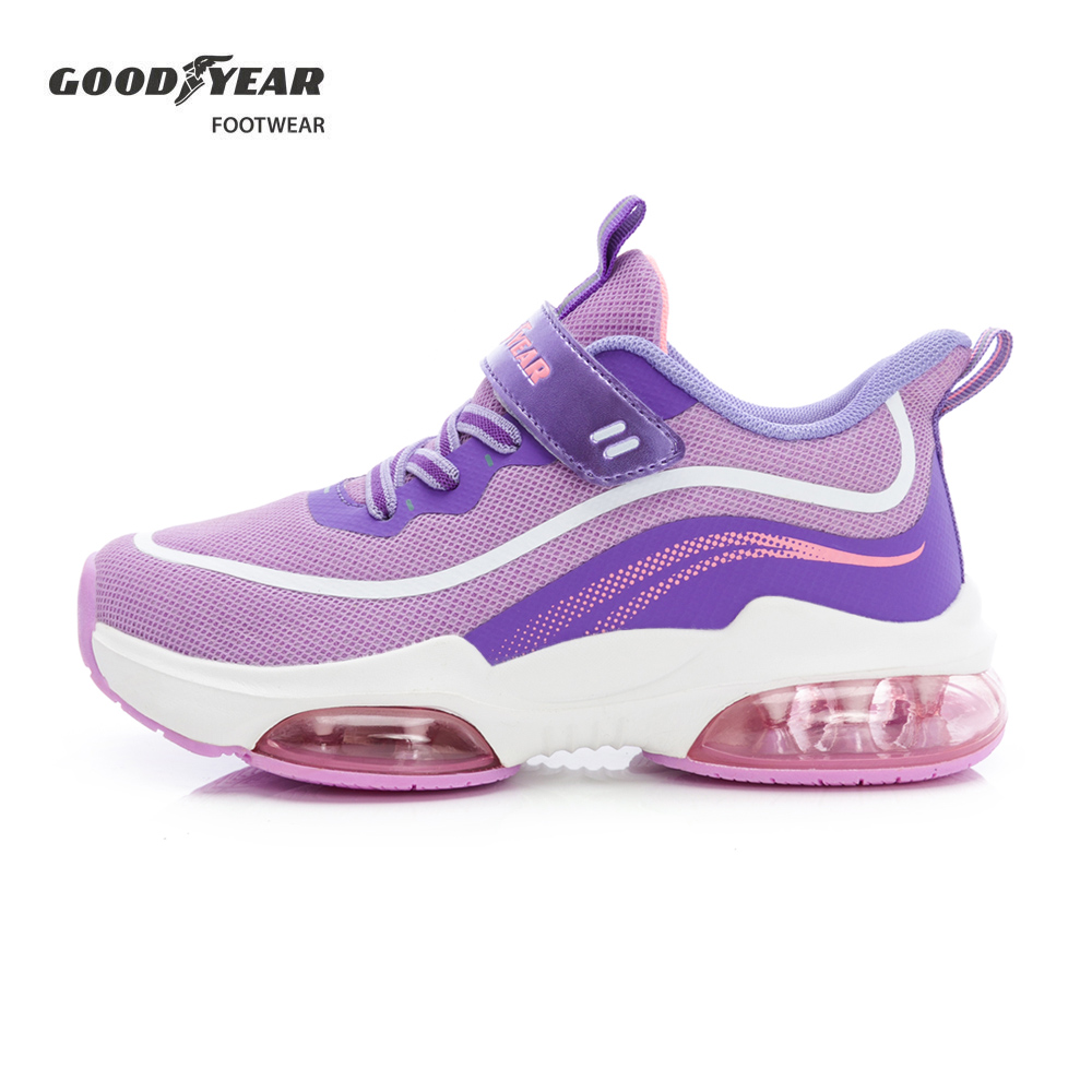 Goodyear 固特異 疾風奔馳 童款雙氣墊緩震運動鞋 紫/ GAKR48727
